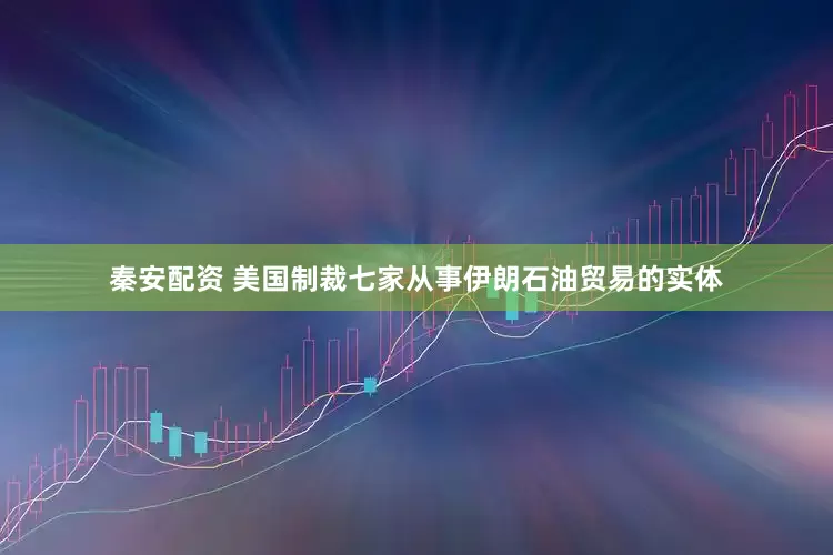 秦安配资 美国制裁七家从事伊朗石油贸易的实体