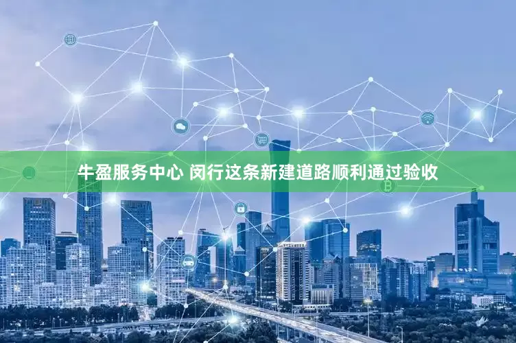 牛盈服务中心 闵行这条新建道路顺利通过验收